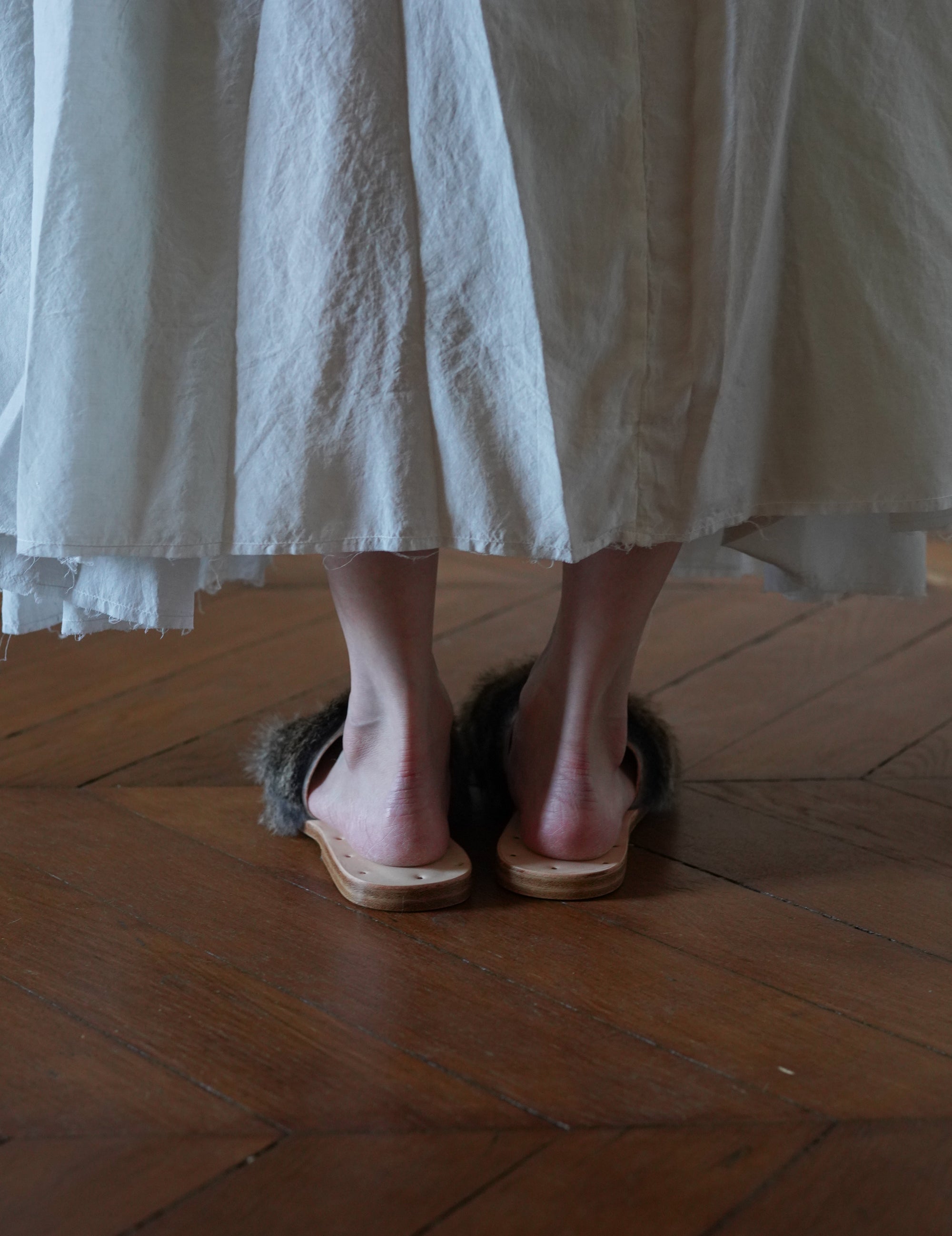 Fur Sandals・Natural