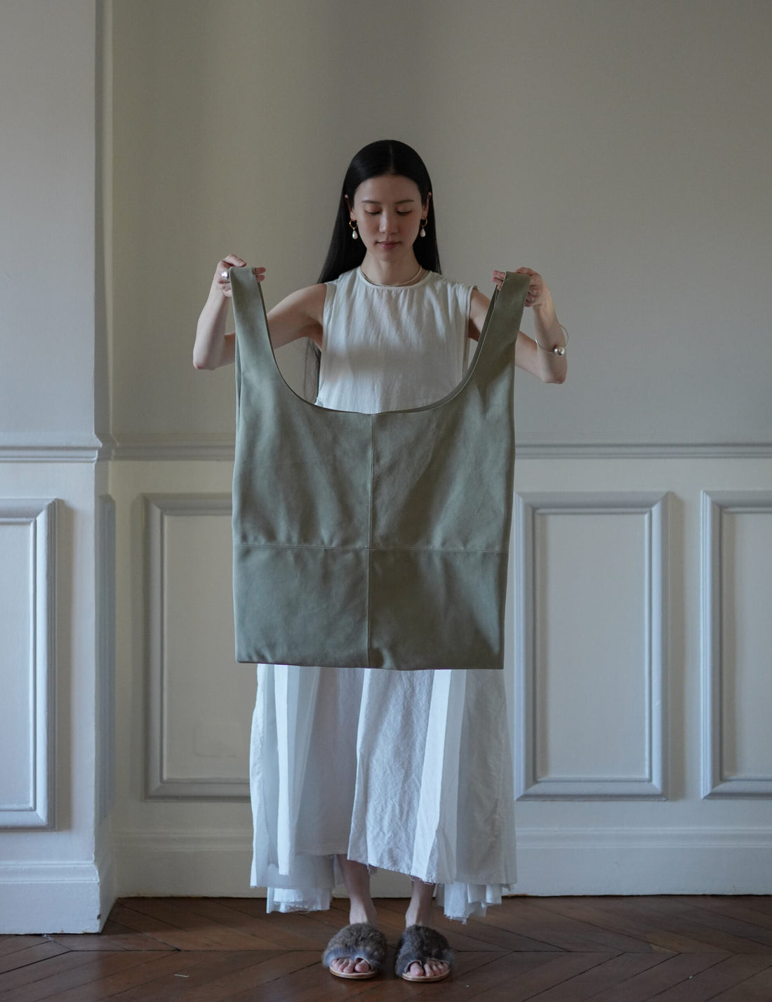 CORTANA | U Bag XL Suede・Aqua