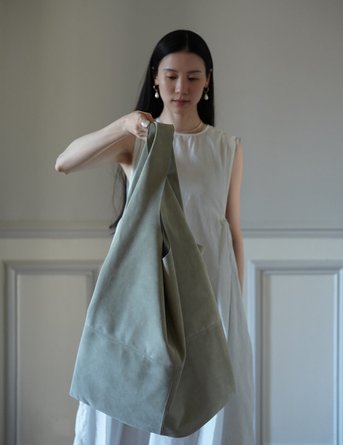 CORTANA | U Bag XL Suede・Aqua