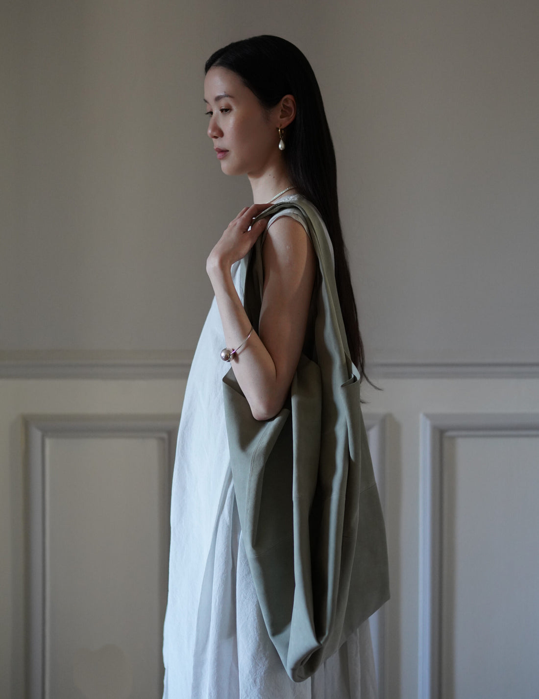 CORTANA | U Bag XL Suede・Aqua