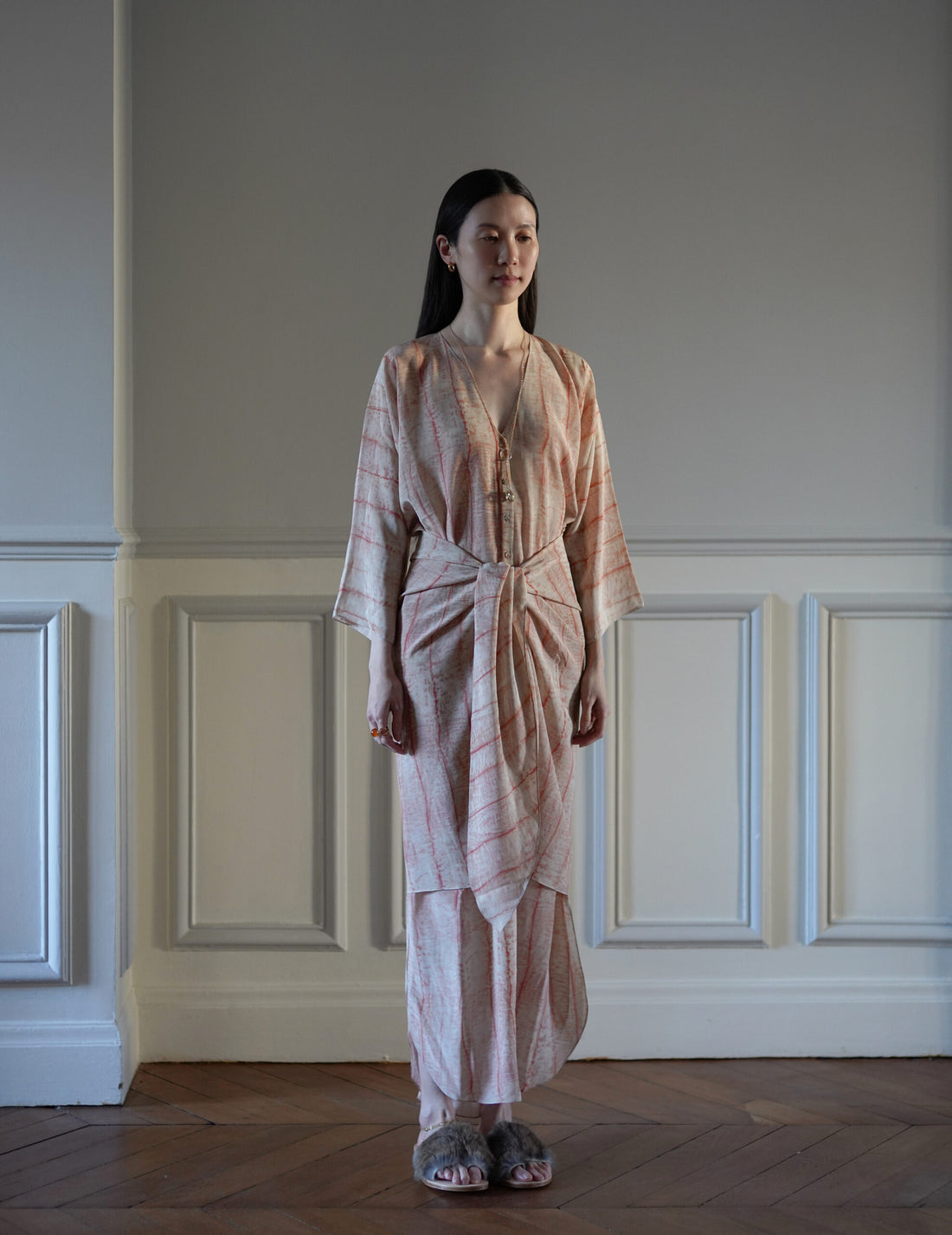 CORTANA | Antibes irony print silk dress