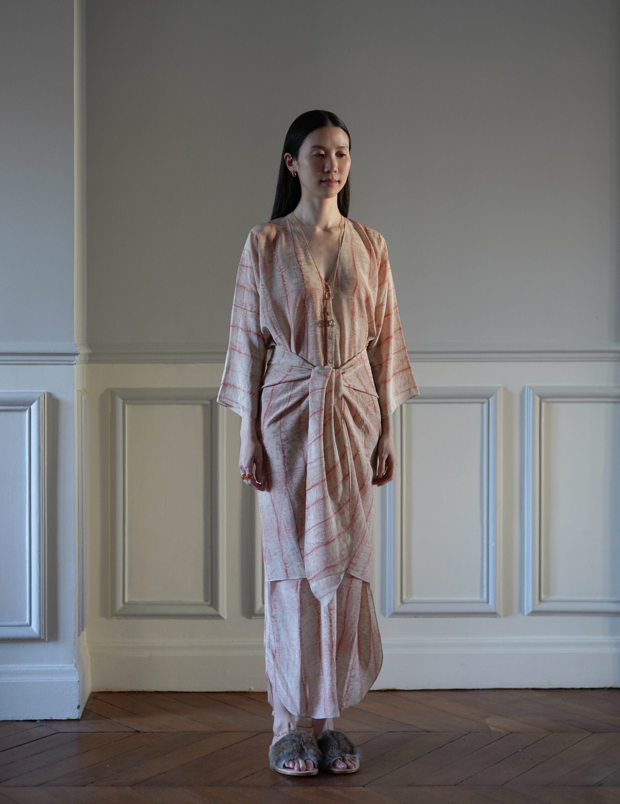 CORTANA | Antibes irony print silk dress