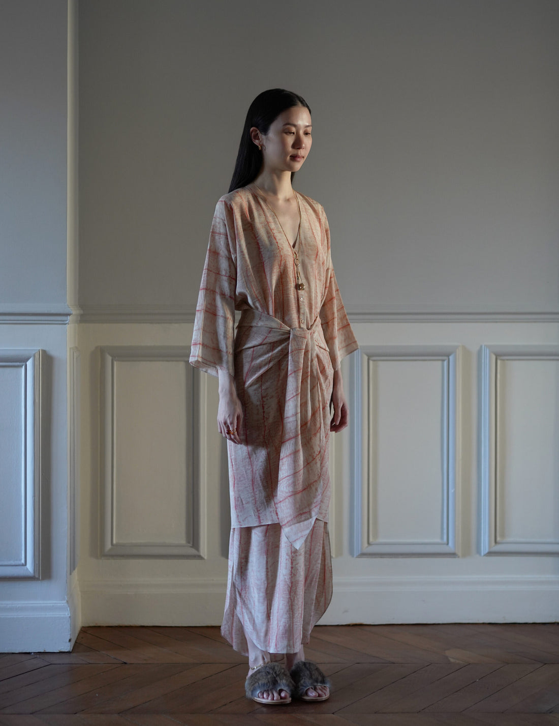 CORTANA | Antibes irony print silk dress