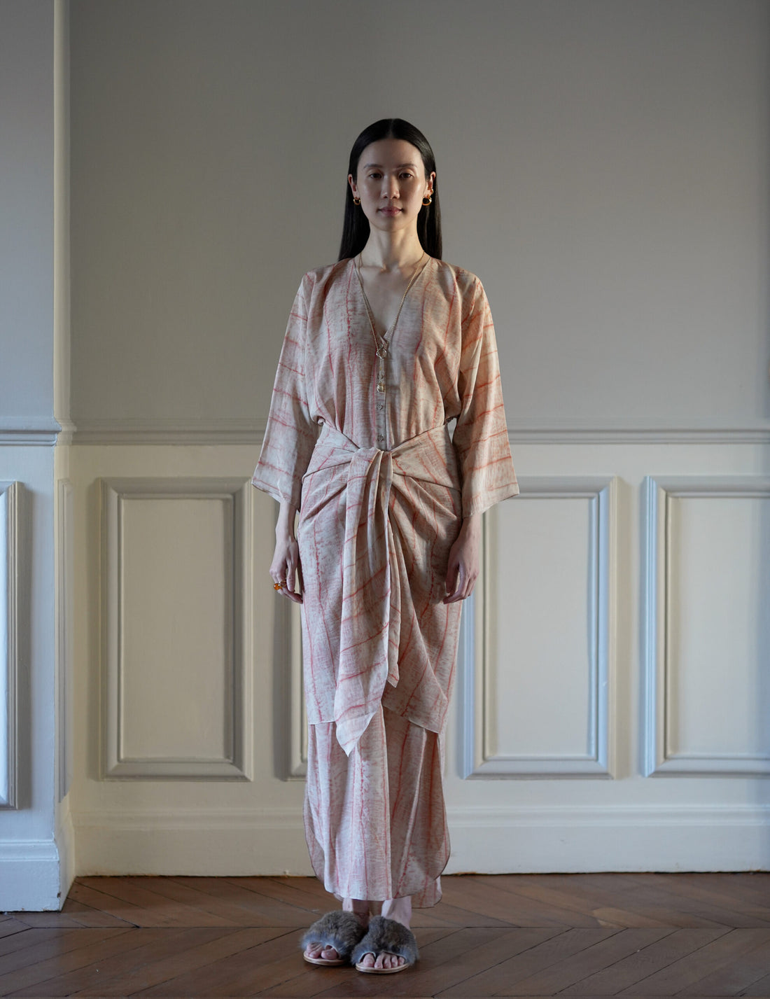 CORTANA | Antibes irony print silk dress