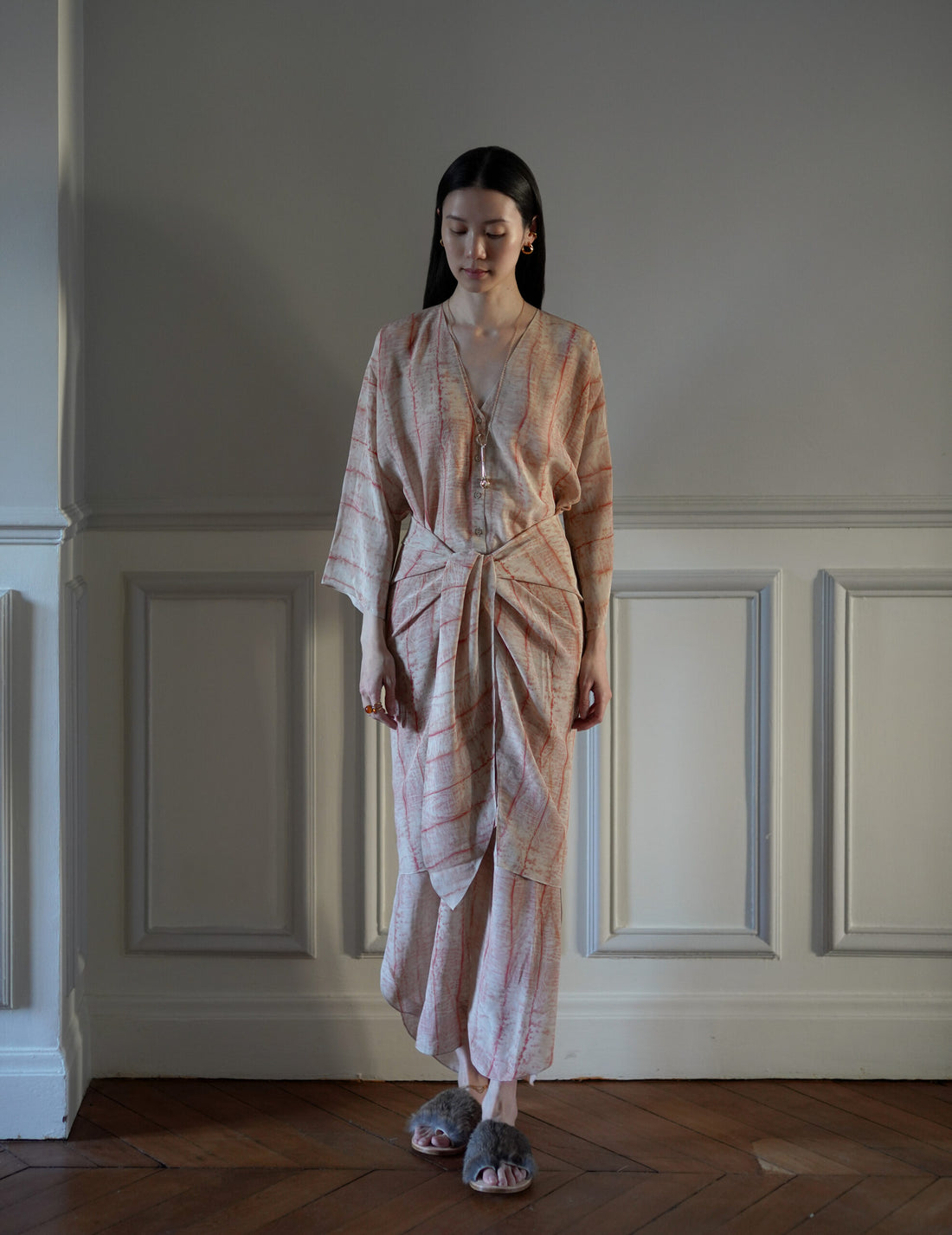 CORTANA | Antibes irony print silk dress