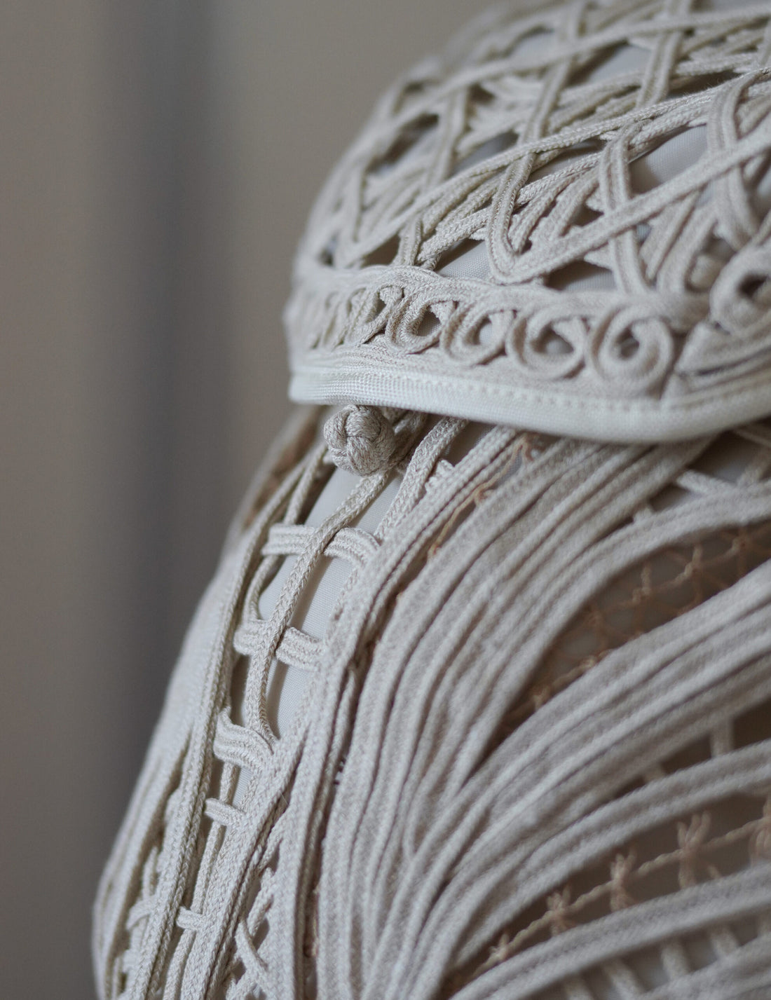 Mame Kurogouchi | Cording Embroidery Backpack - Beige