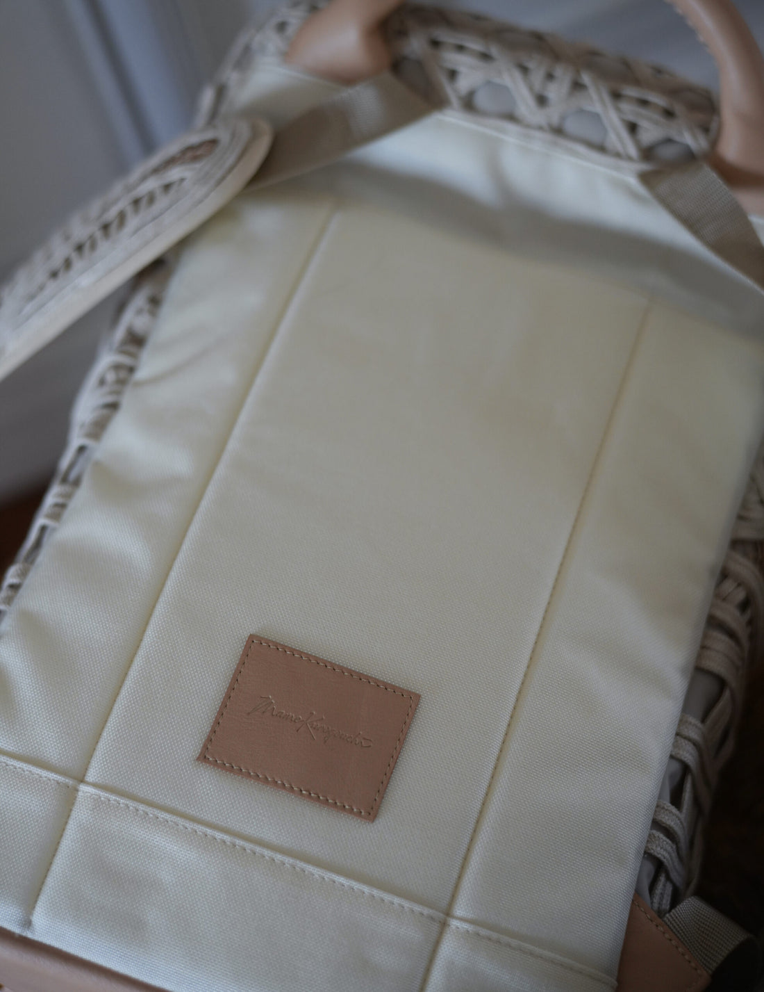 Mame Kurogouchi | Cording Embroidery Backpack - Beige