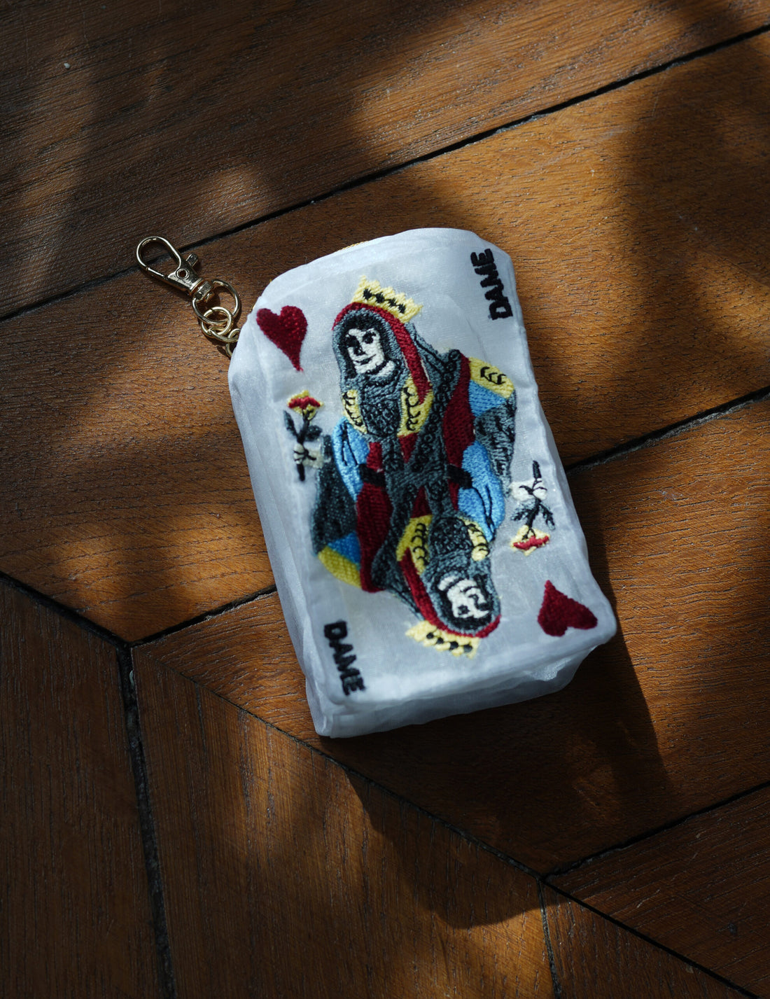 Brigitte Tanaka | Pochette Organza Carte à jouer