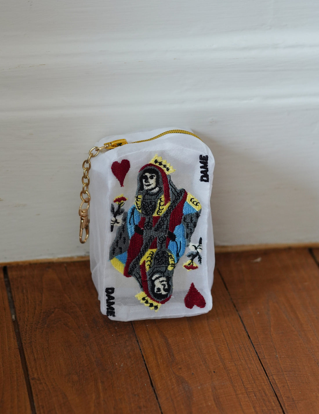 Brigitte Tanaka | Pochette Organza Carte à jouer