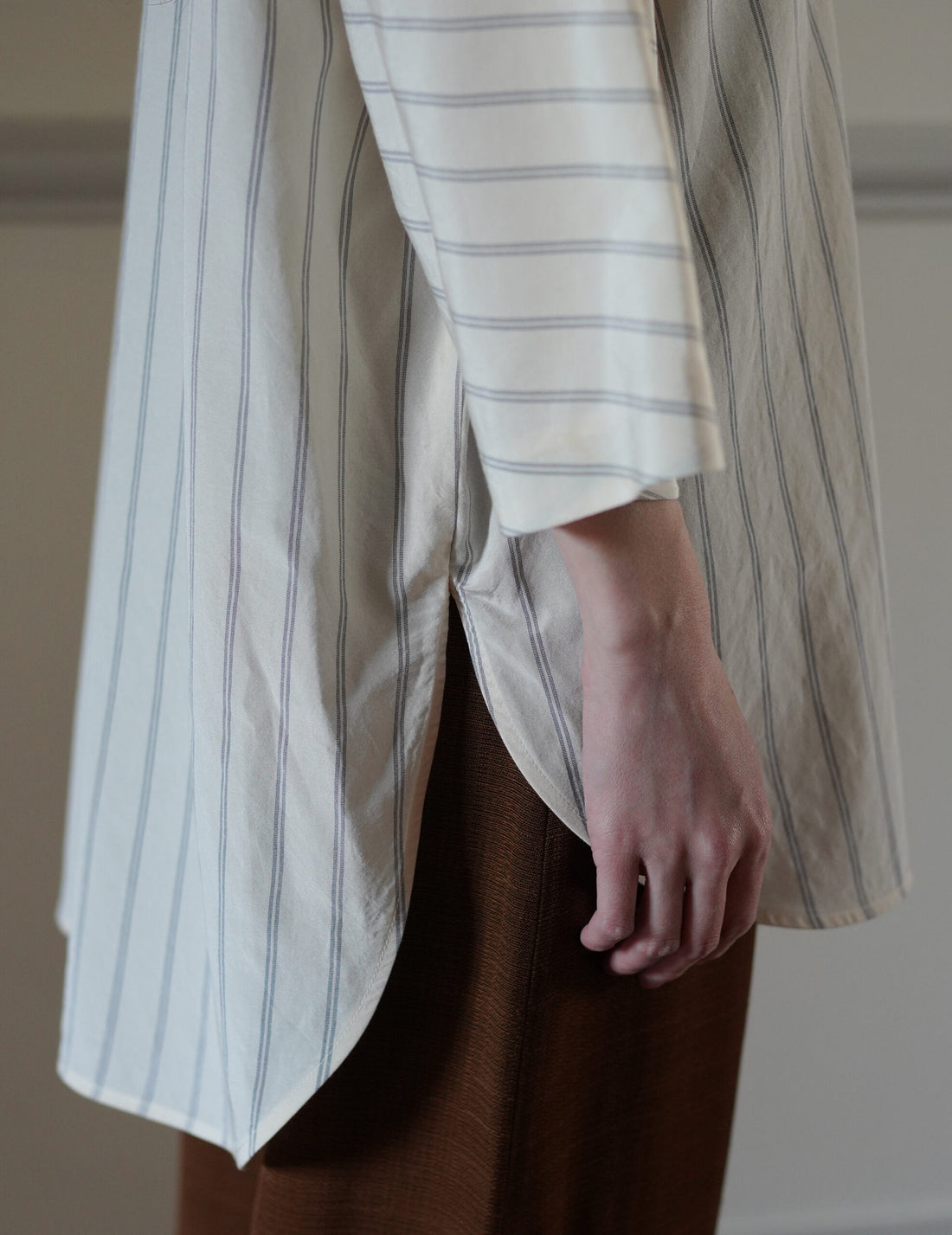 QUITAN | 3/4 Sleeve Shirt・Ivory White