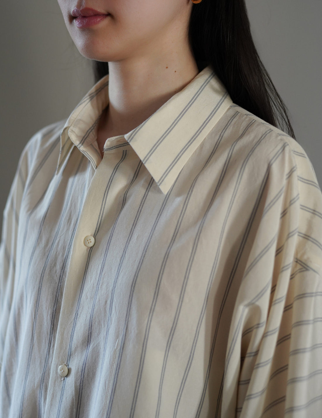 QUITAN | 3/4 Sleeve Shirt・Ivory White
