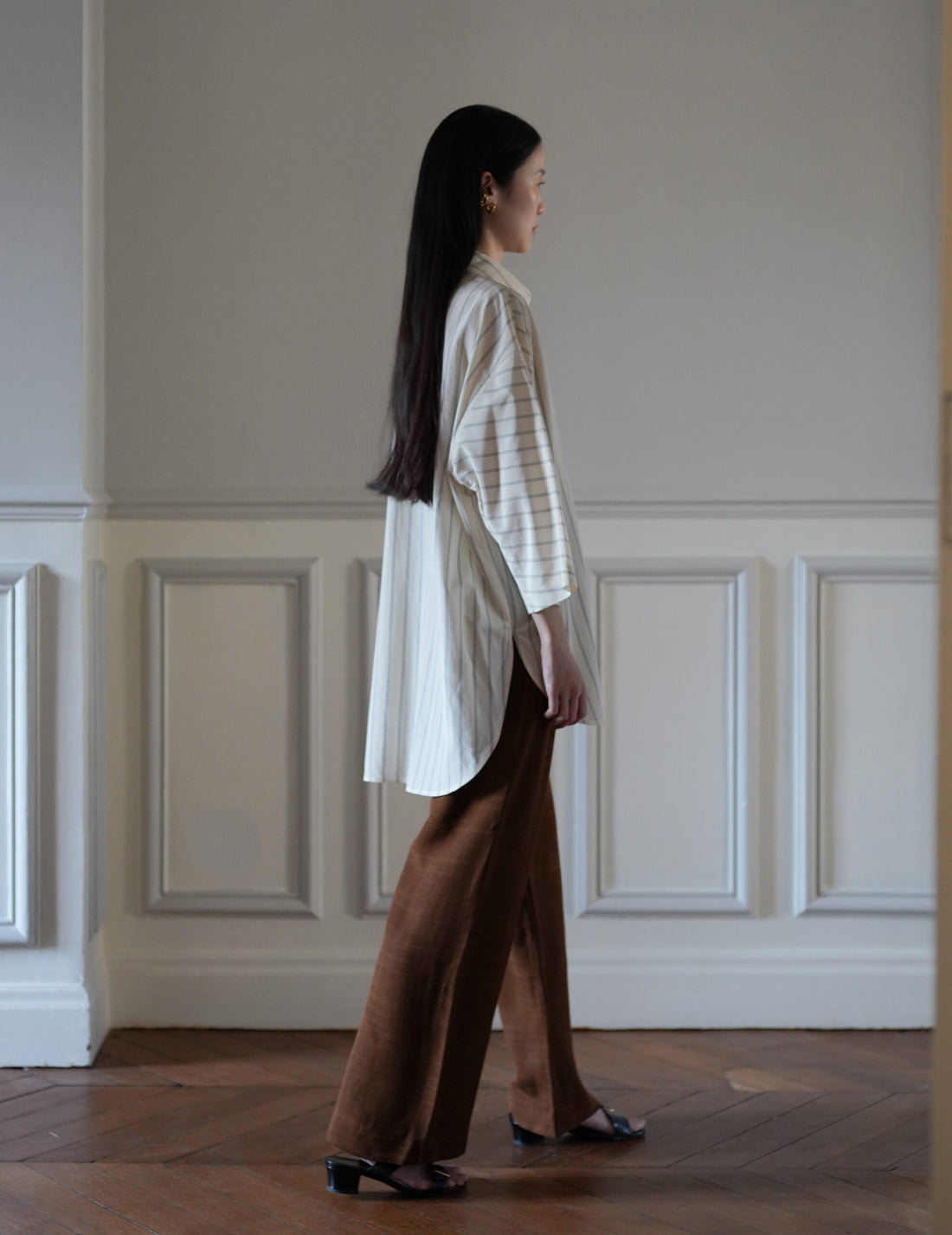 QUITAN | 3/4 Sleeve Shirt・Ivory White