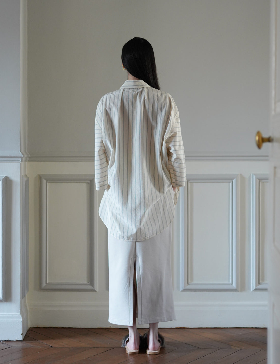 QUITAN | 3/4 Sleeve Shirt・Ivory White