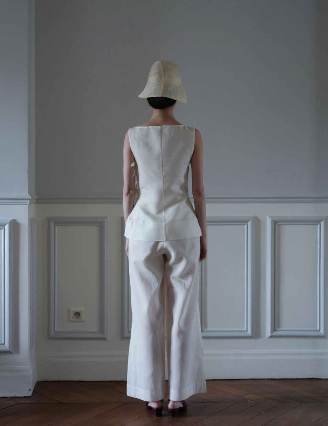 Mame Kurogouchi | Sinamay Crochet Hat - Ecru