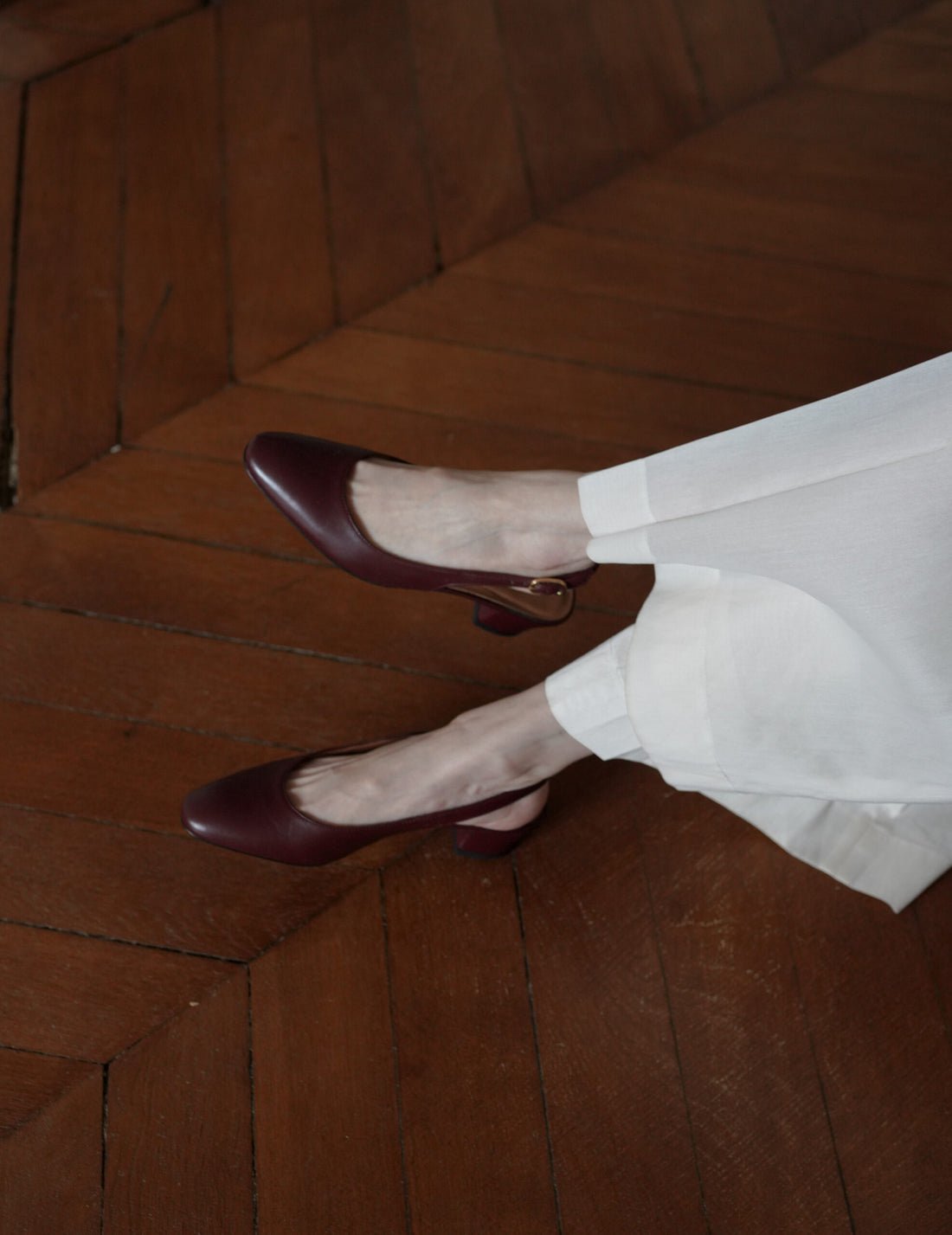 ANNE THOMAS | Anita Slingback Heels・Guiana