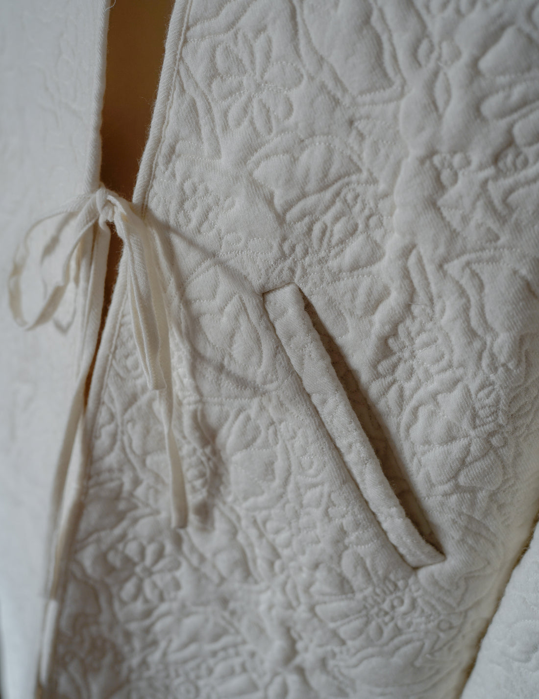 LENA Quilted Wool Jacket ・ Ivory