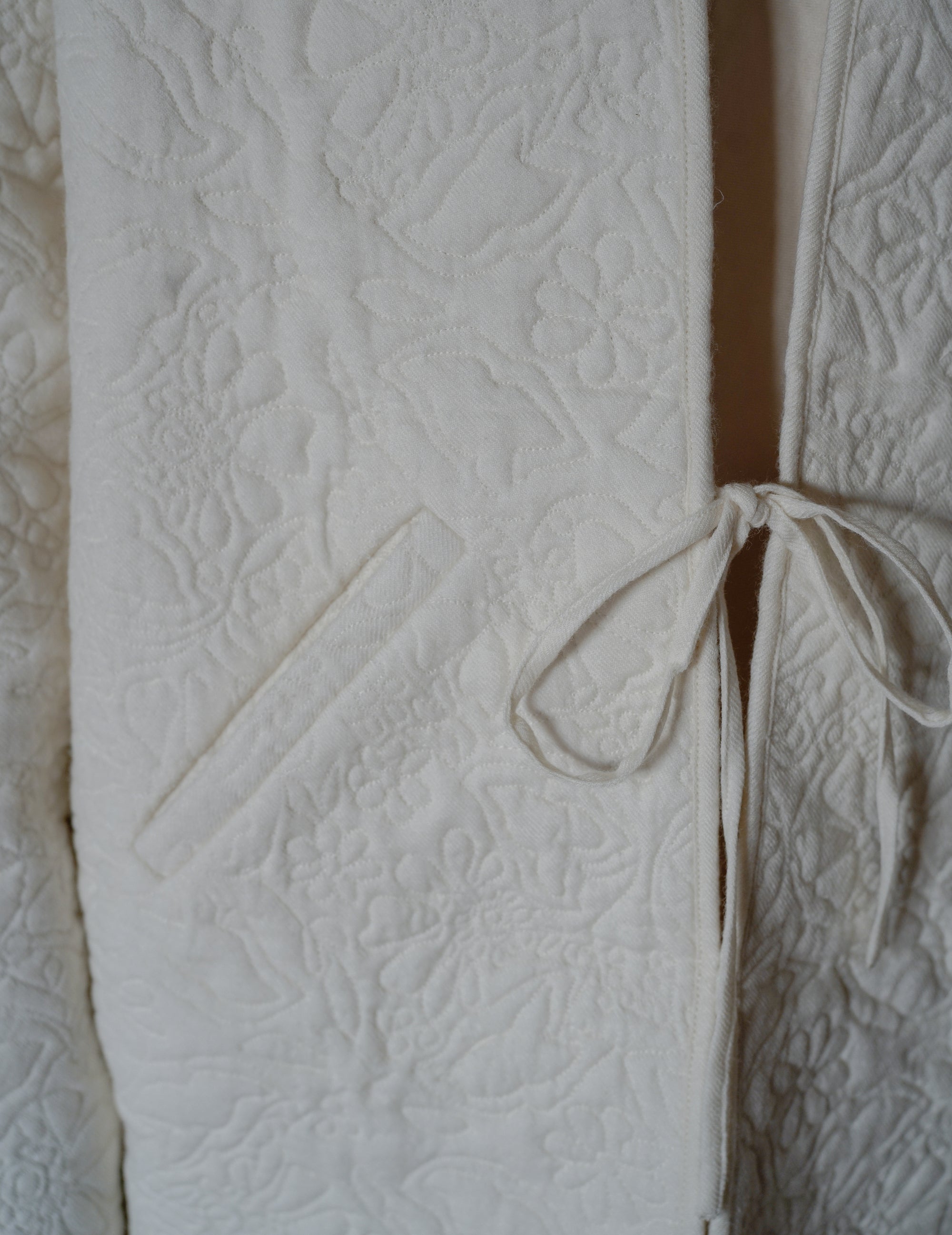 LENA Quilted Wool Jacket ・ Ivory