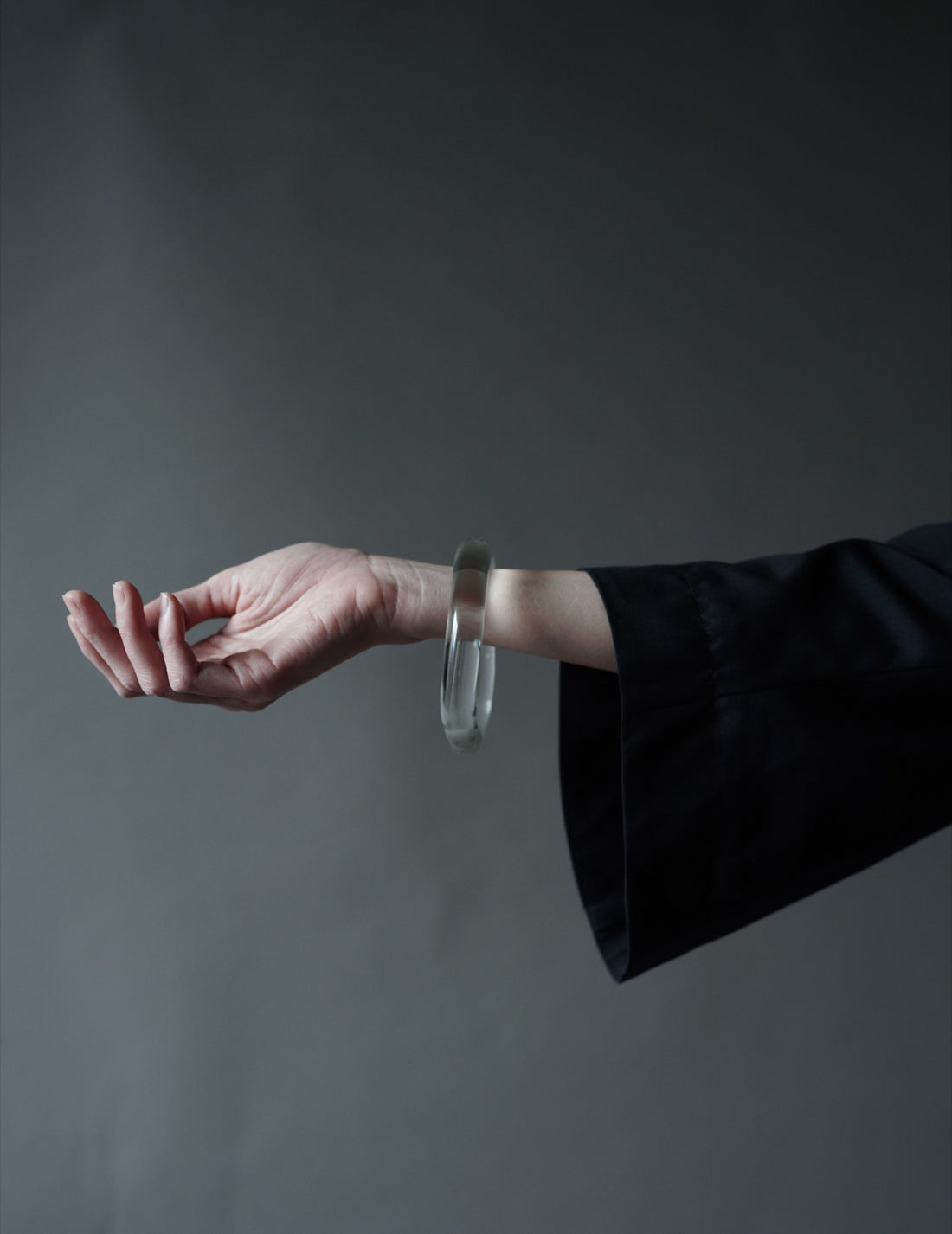 Glassy Tube Bangle・Clear