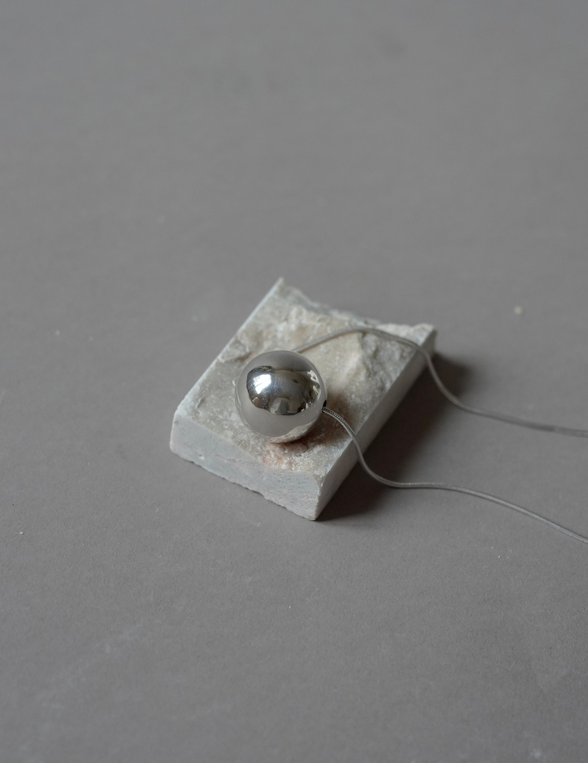 Silver Sphere Necklace