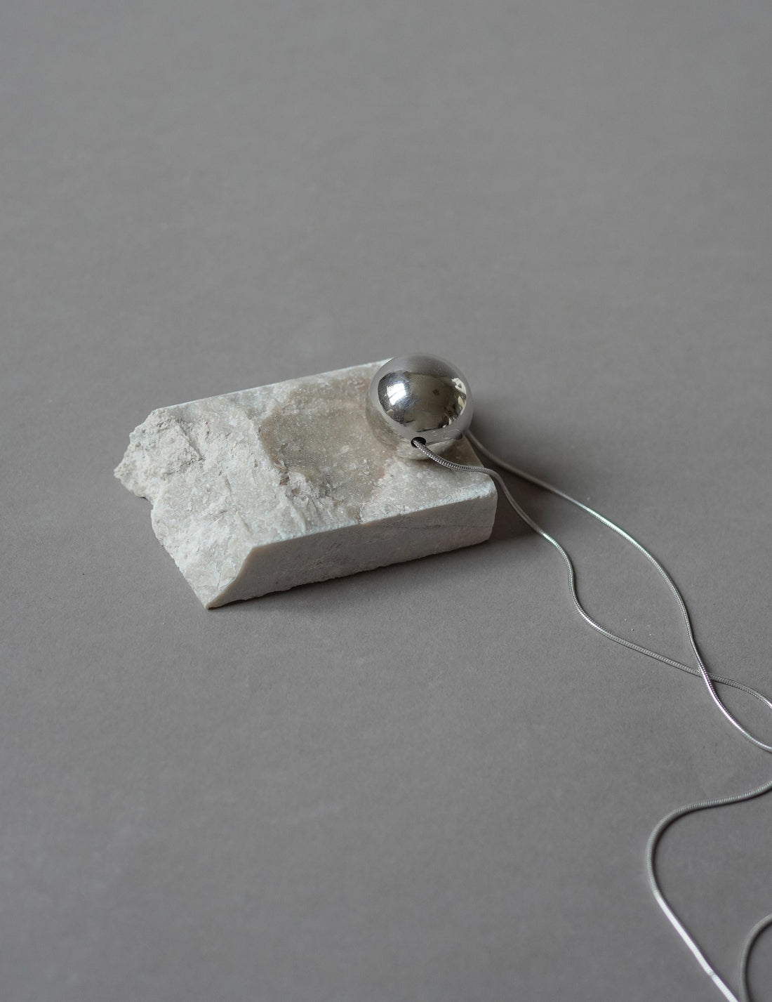 Unité by Adachi Yukari | Silver Sphere Necklace