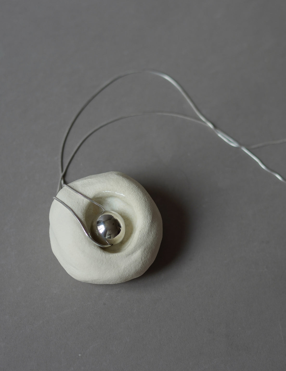 Unité by Adachi Yukari | Silver Sphere Necklace