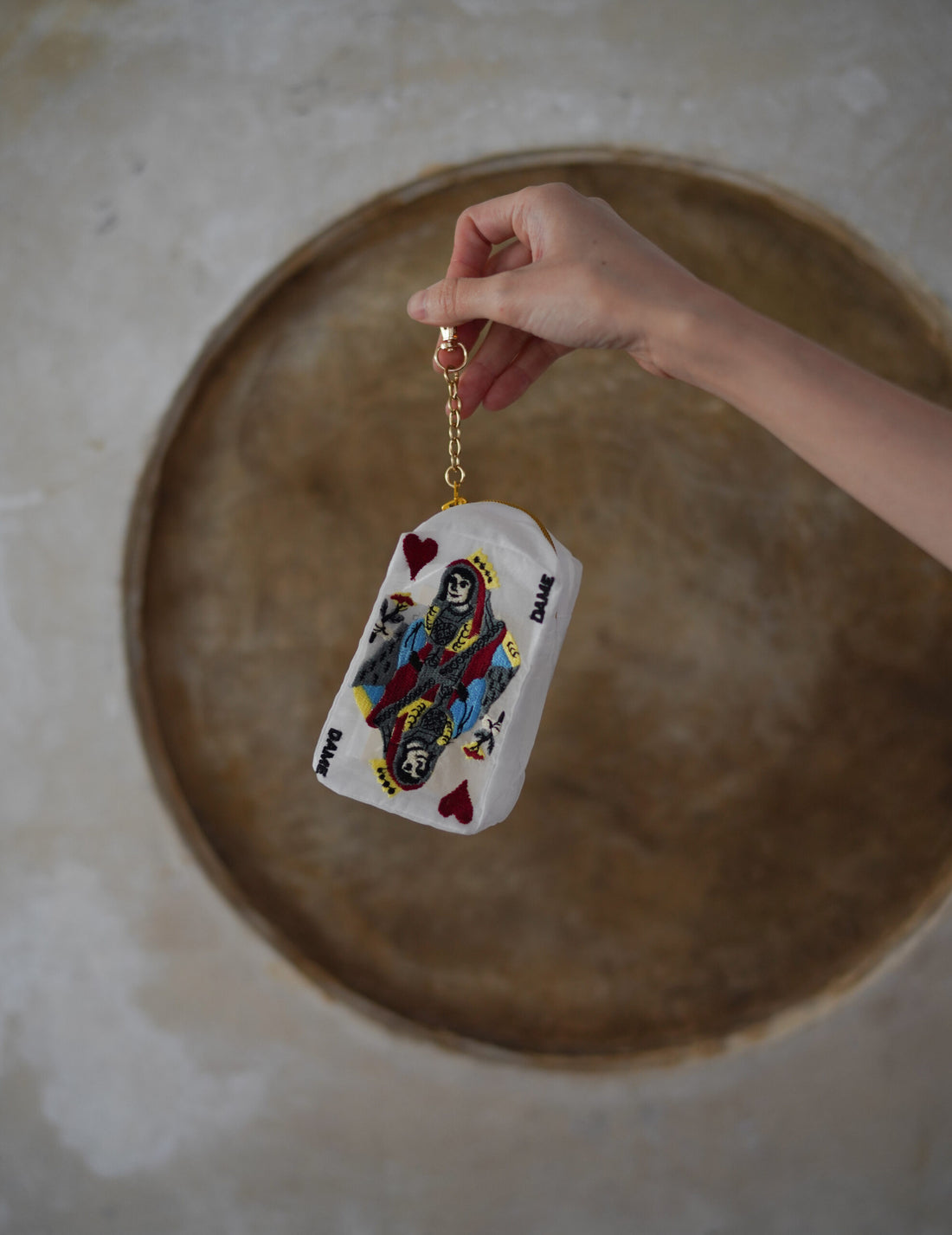 Brigitte Tanaka | Pochette Organza Carte à jouer