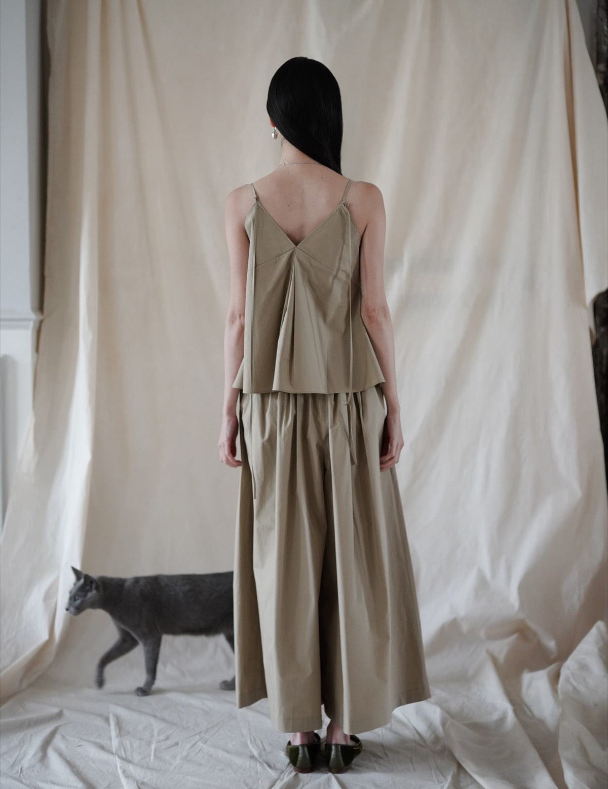 COTTON CULOTTE PANTS・BEIGE