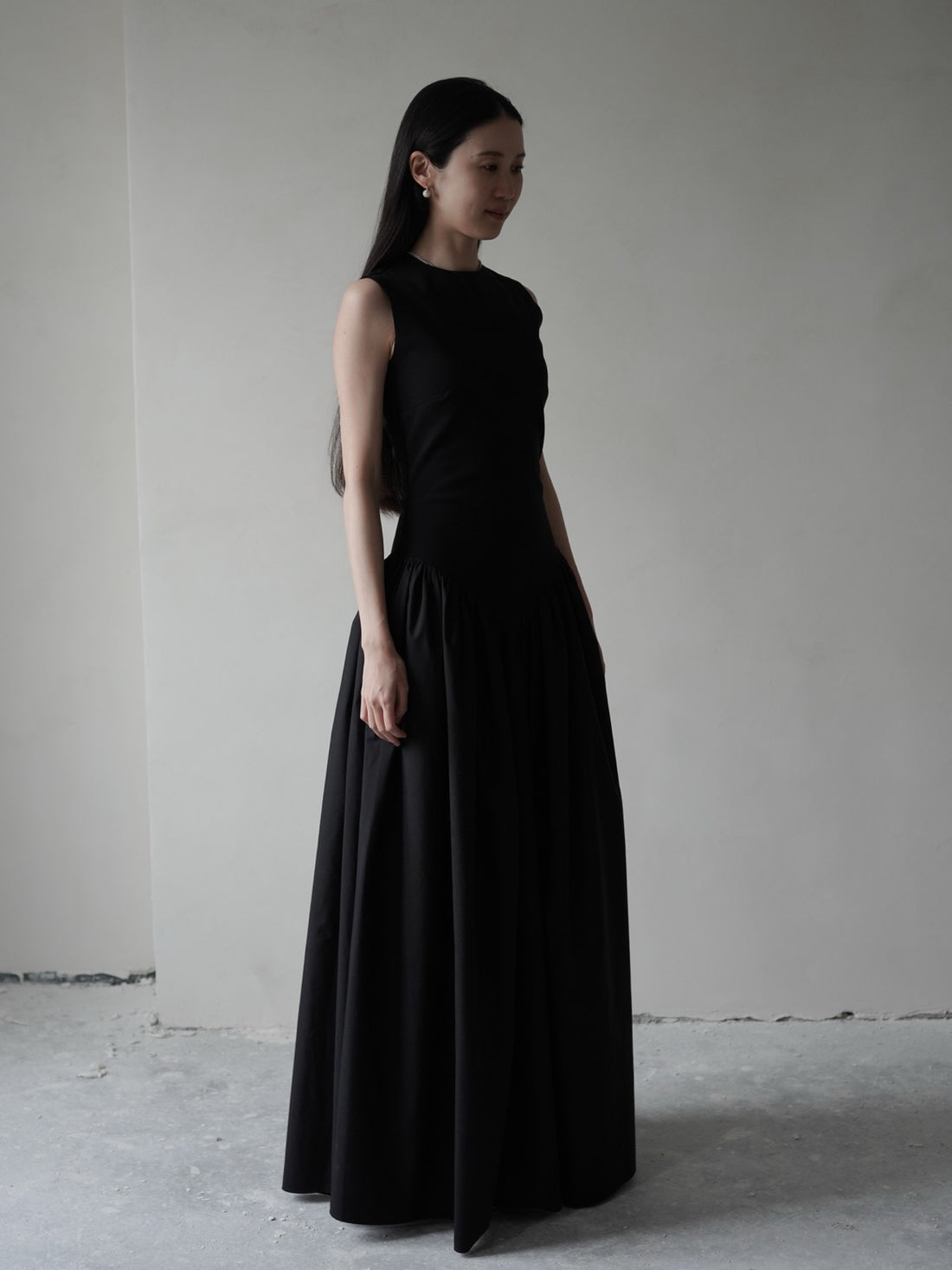 Puffed Dress・Black