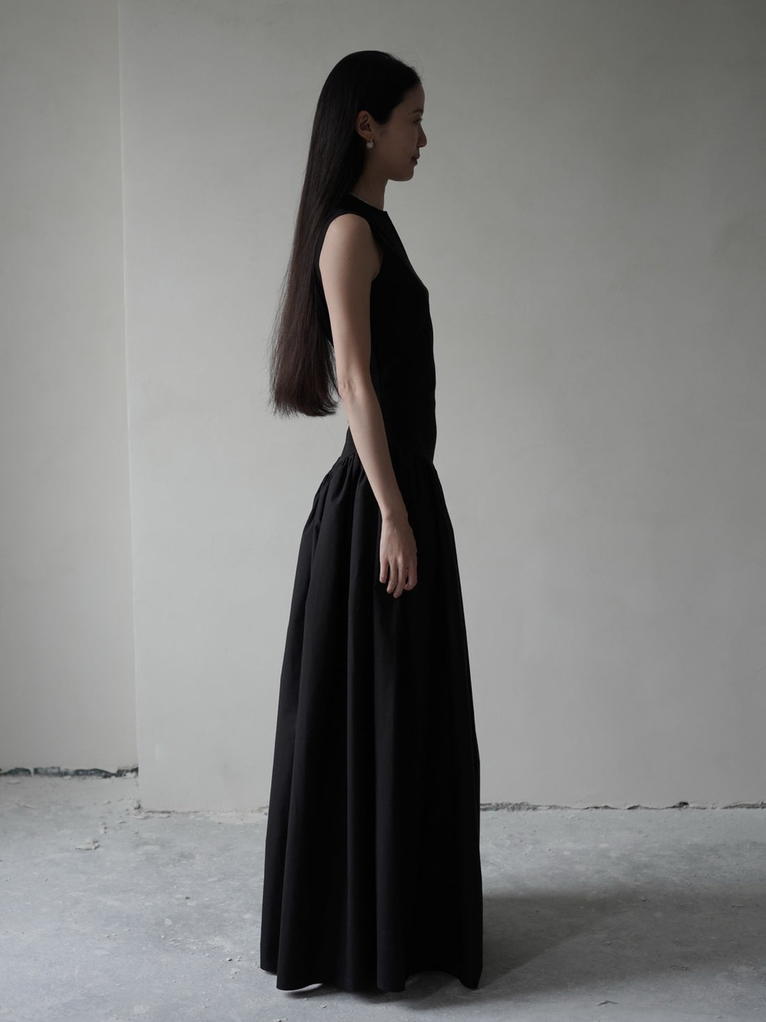Puffed Dress・Black