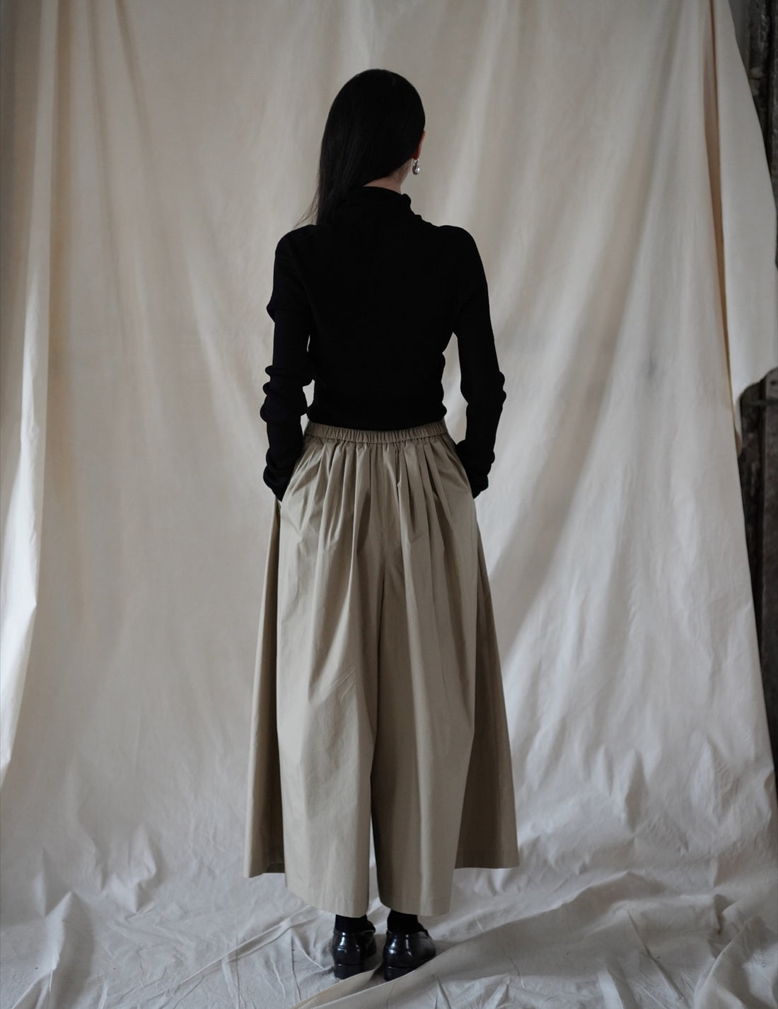 COTTON CULOTTE PANTS・BEIGE