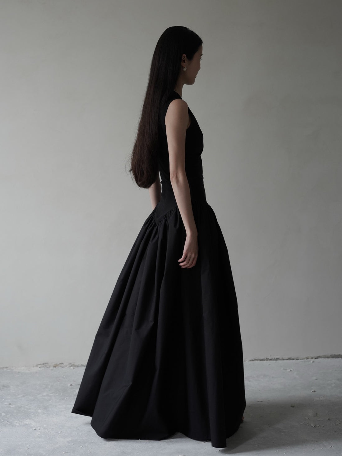 Puffed Dress・Black