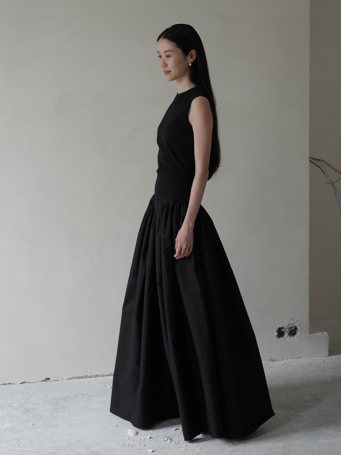 Puffed Dress・Black