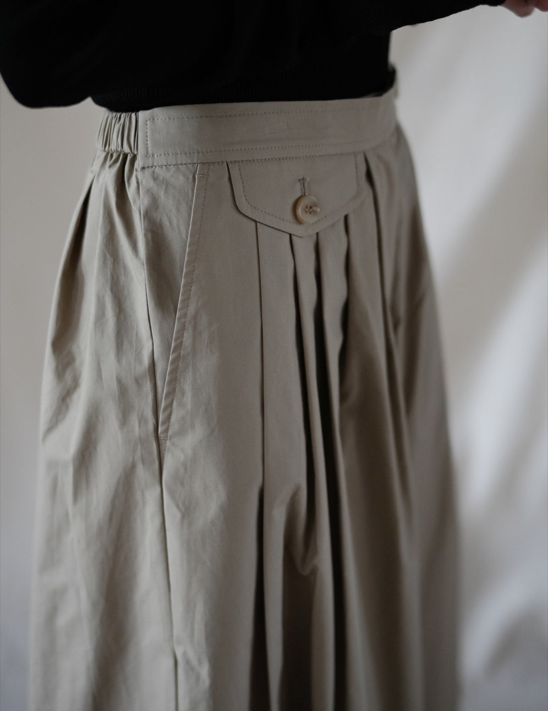 COTTON CULOTTE PANTS・BEIGE