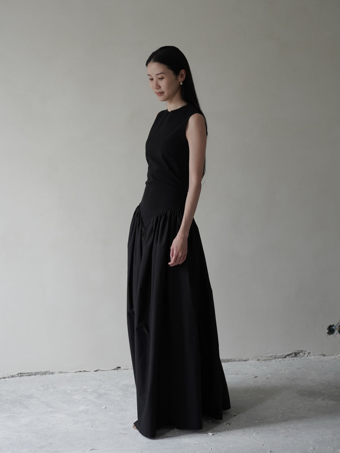 Puffed Dress・Black