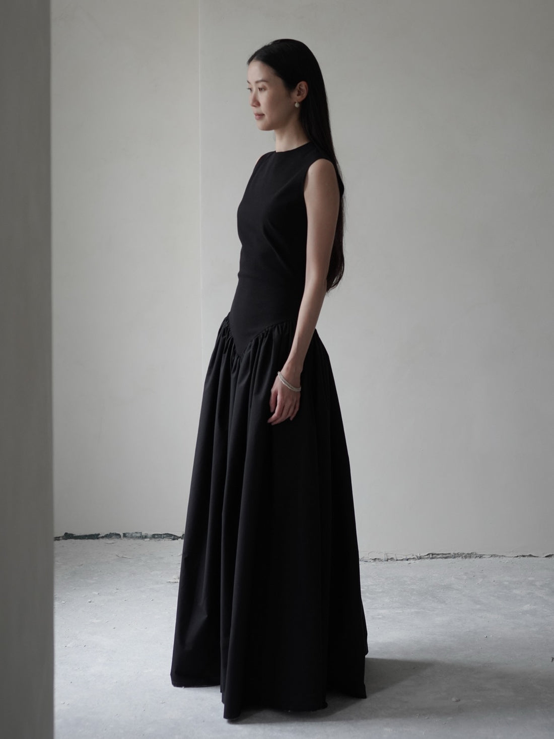 Puffed Dress・Black