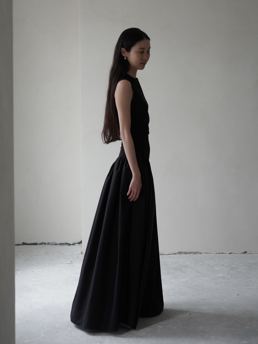 Puffed Dress・Black