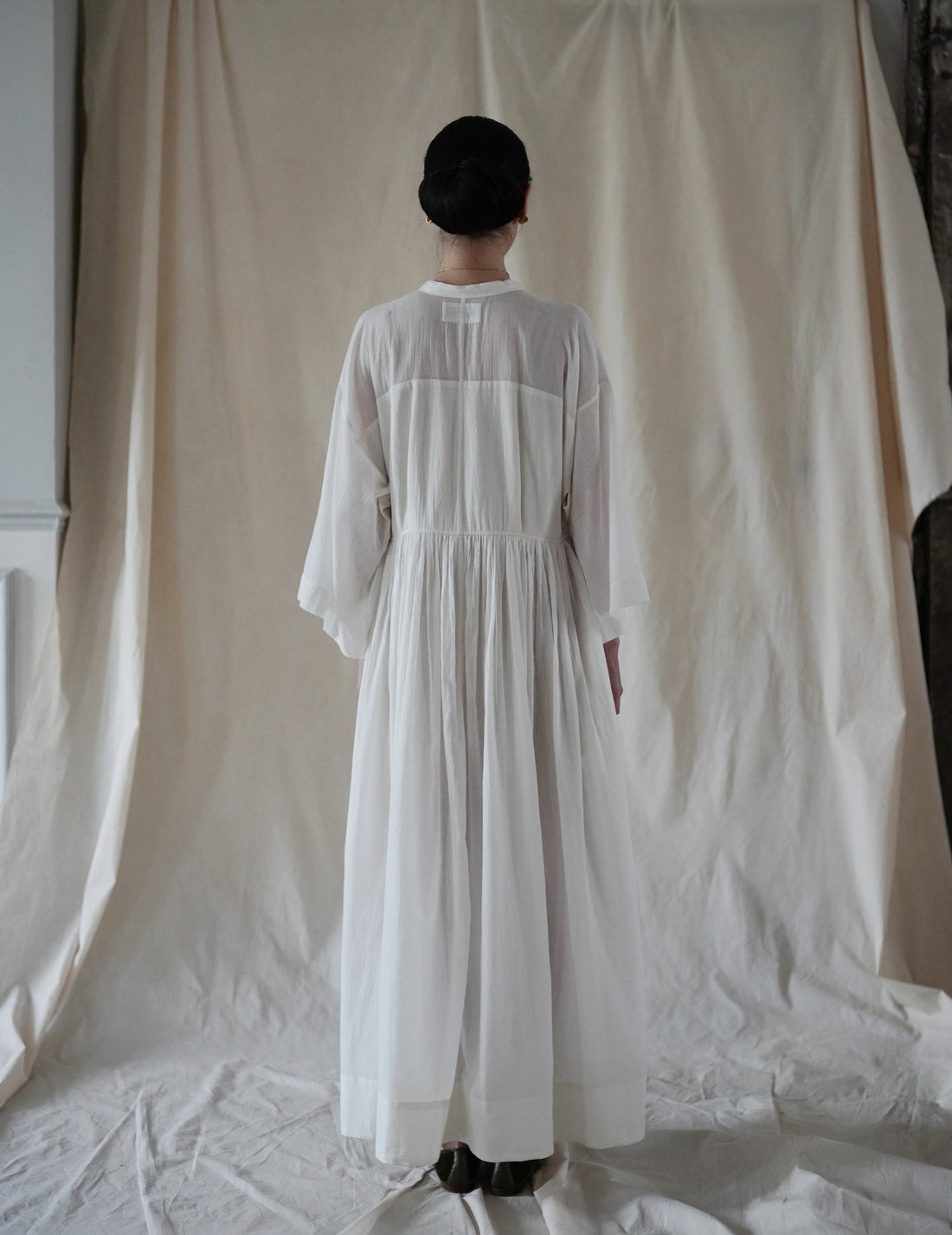 Anais Khadi Dress・White