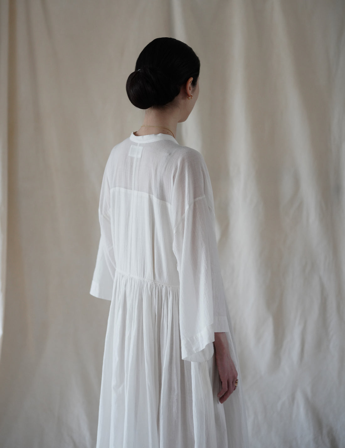 Anais Khadi Dress・White