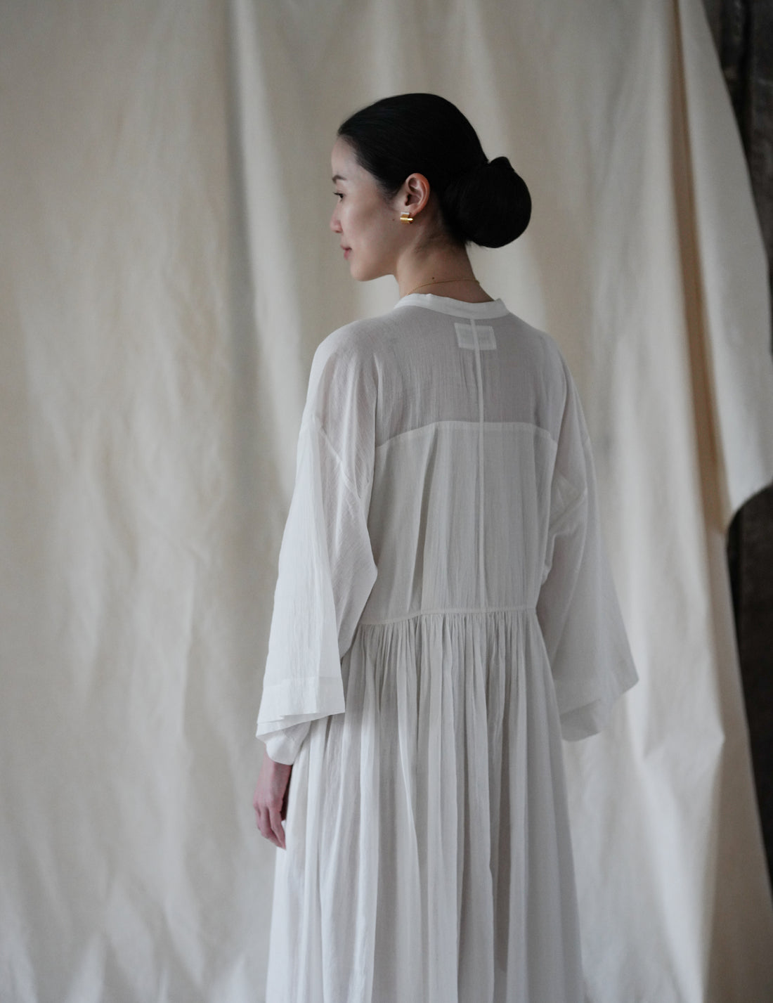Anais Khadi Dress・White