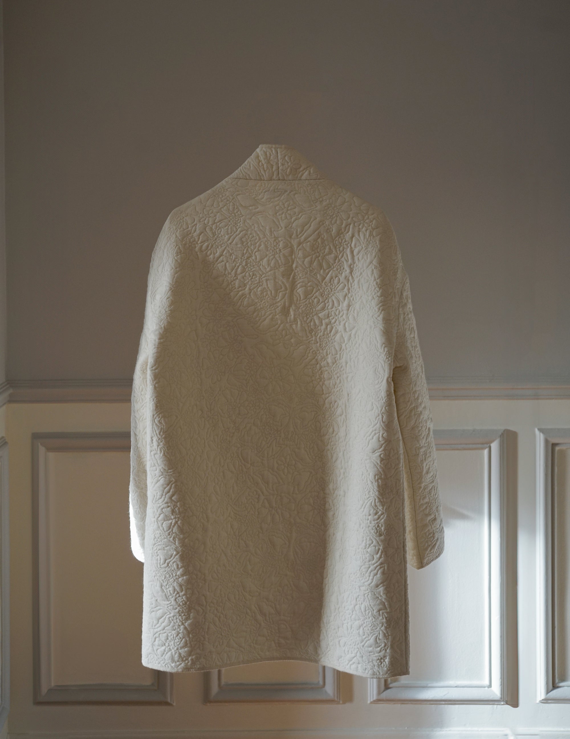 LENA Quilted Wool Jacket ・ Ivory