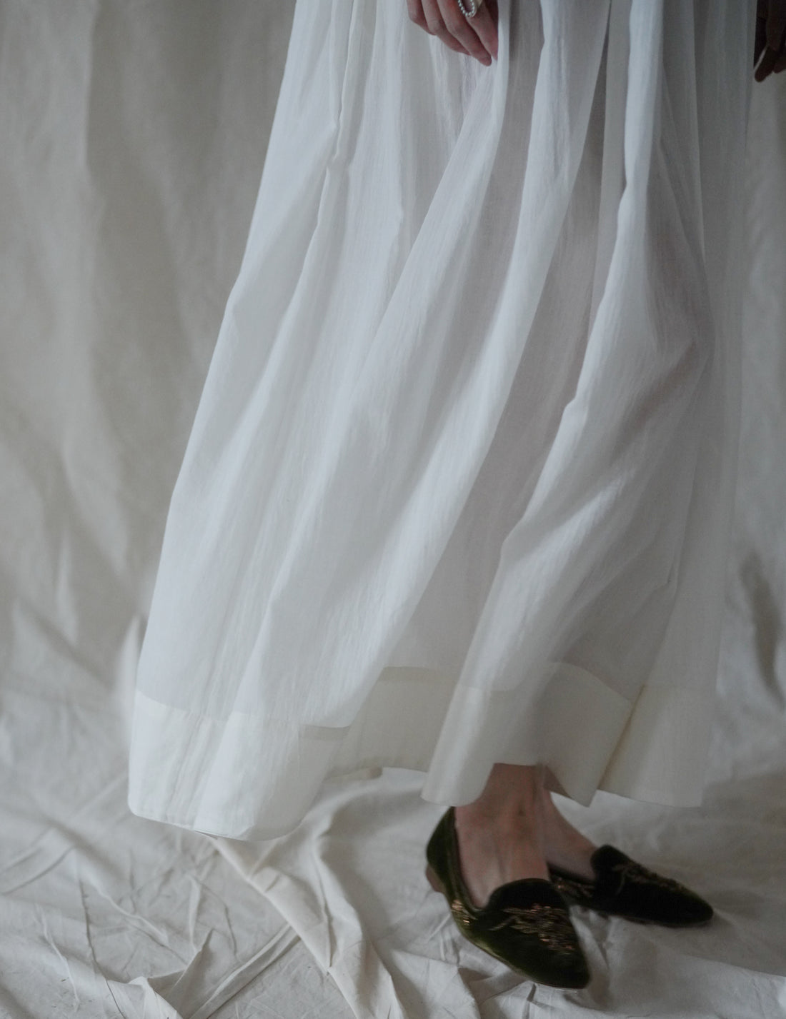 Anais Khadi Dress・White
