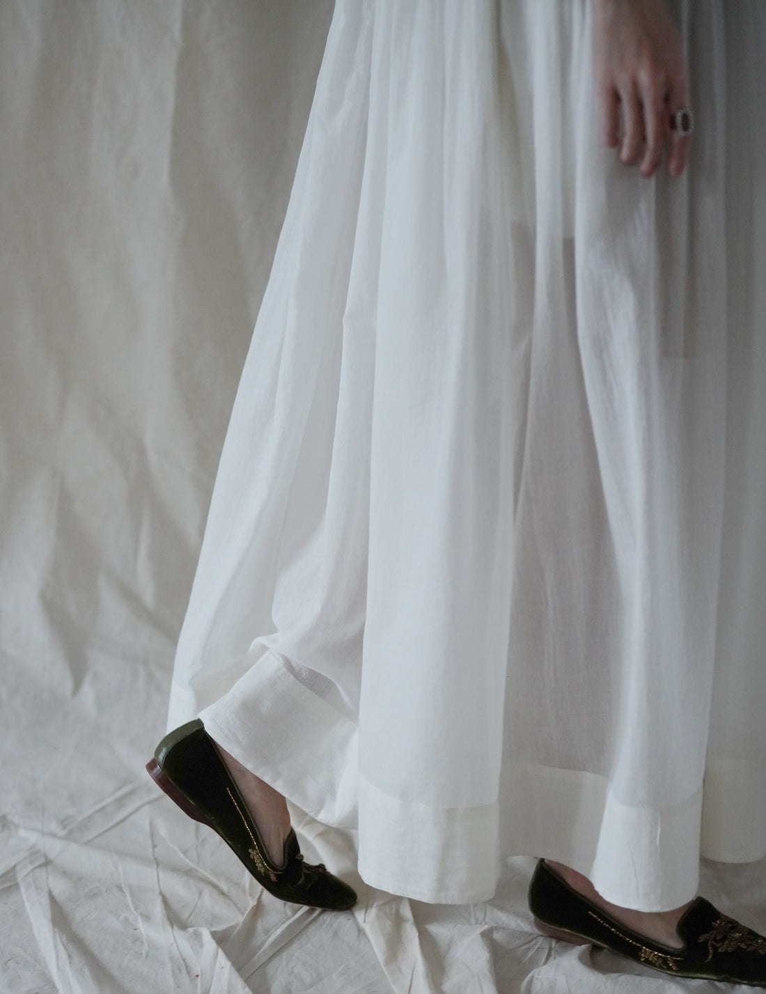 Anais Khadi Dress・White