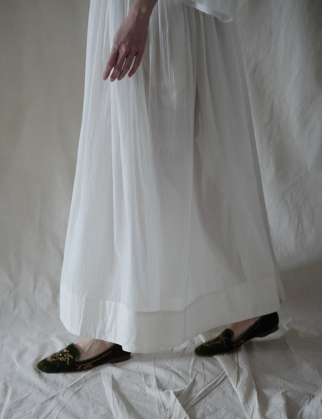 Anais Khadi Dress・White