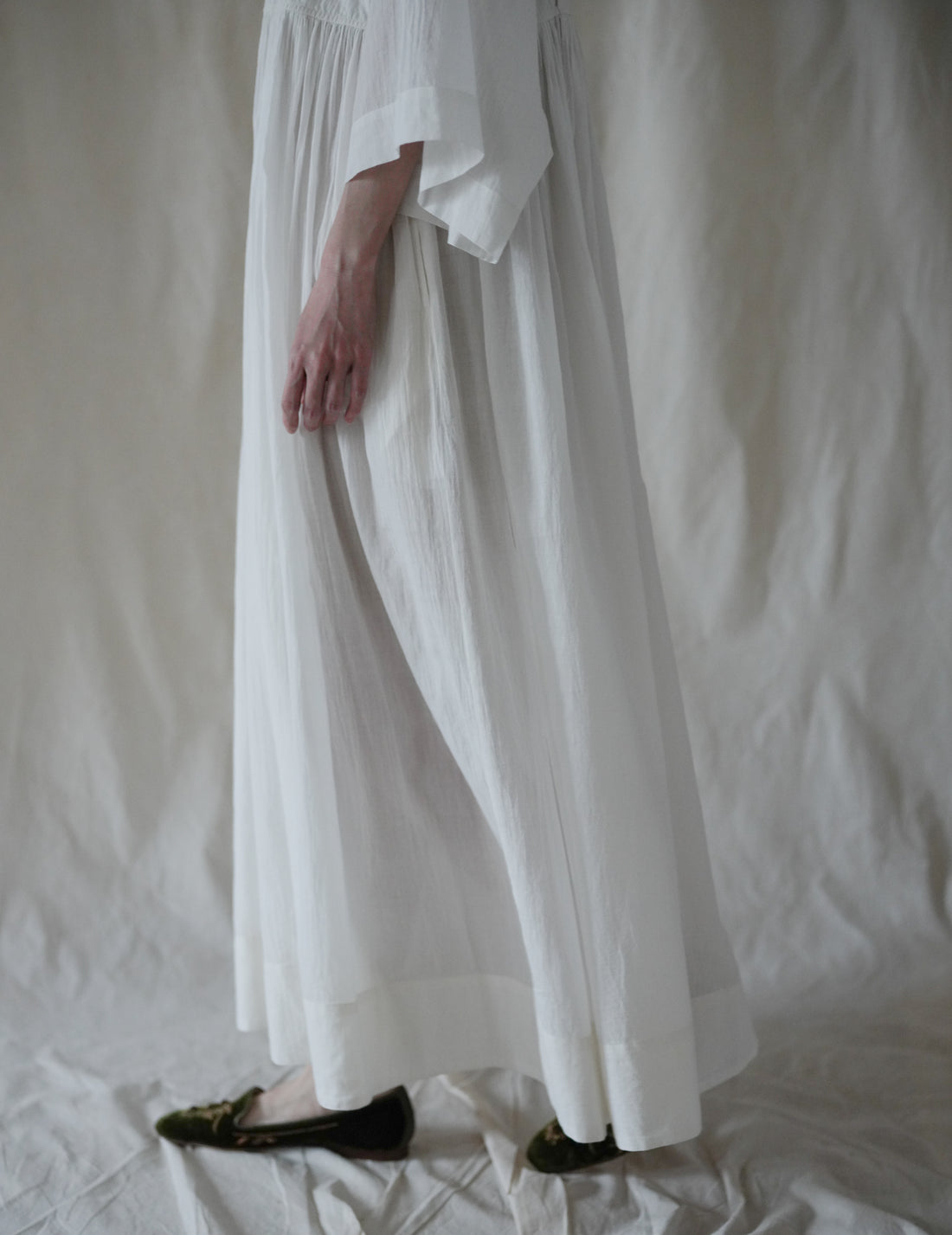 Anais Khadi Dress・White