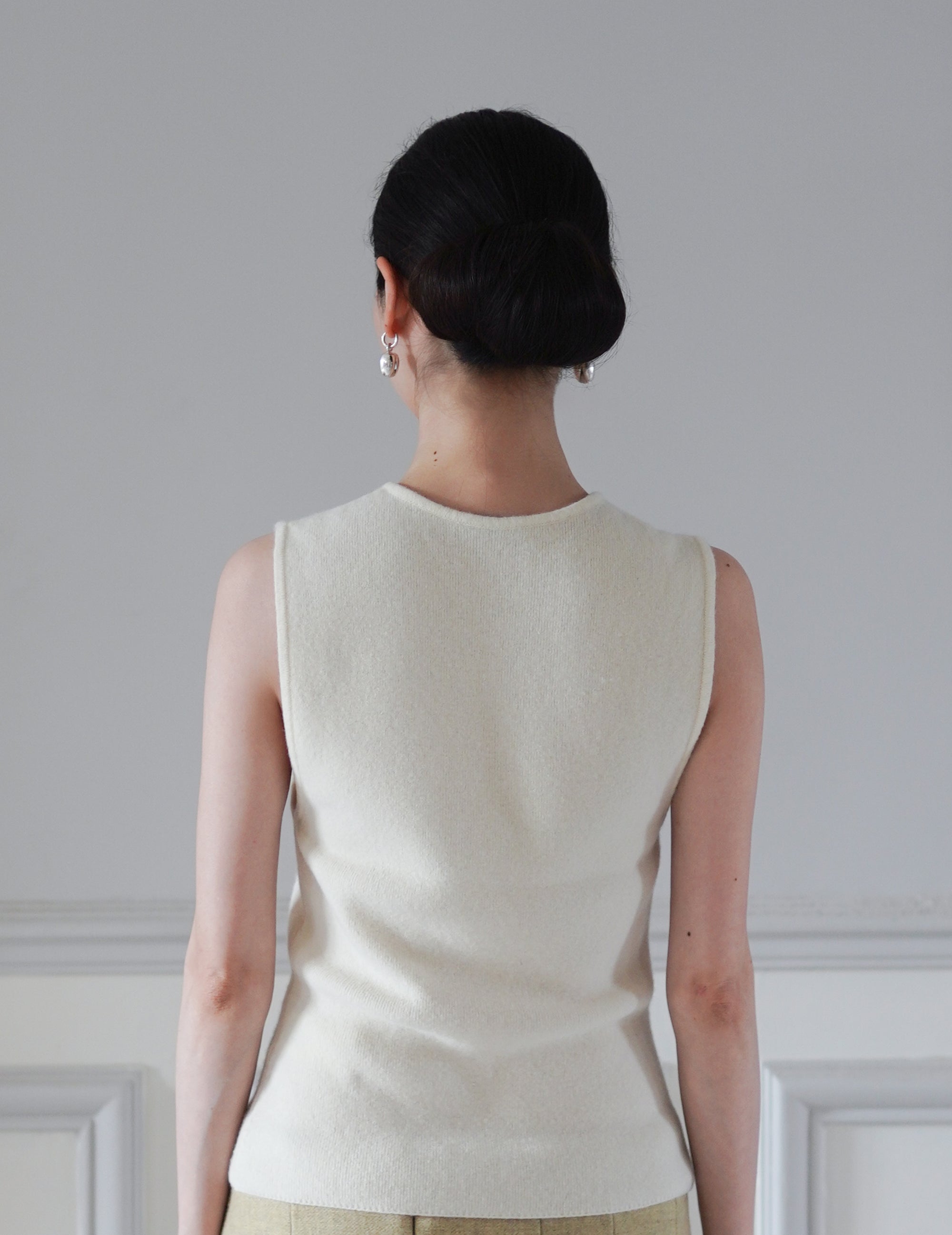 Open Pod Earring - Small - Silver/Black