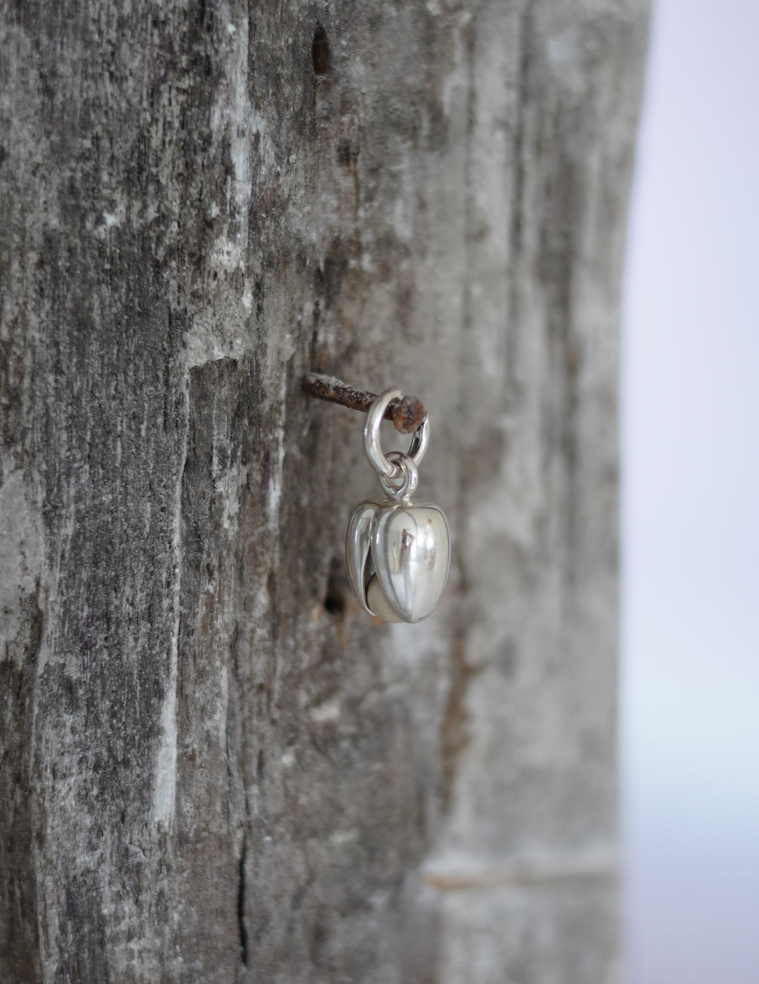 Annika Inez | Open Pod Earring - Small - Silver/Black