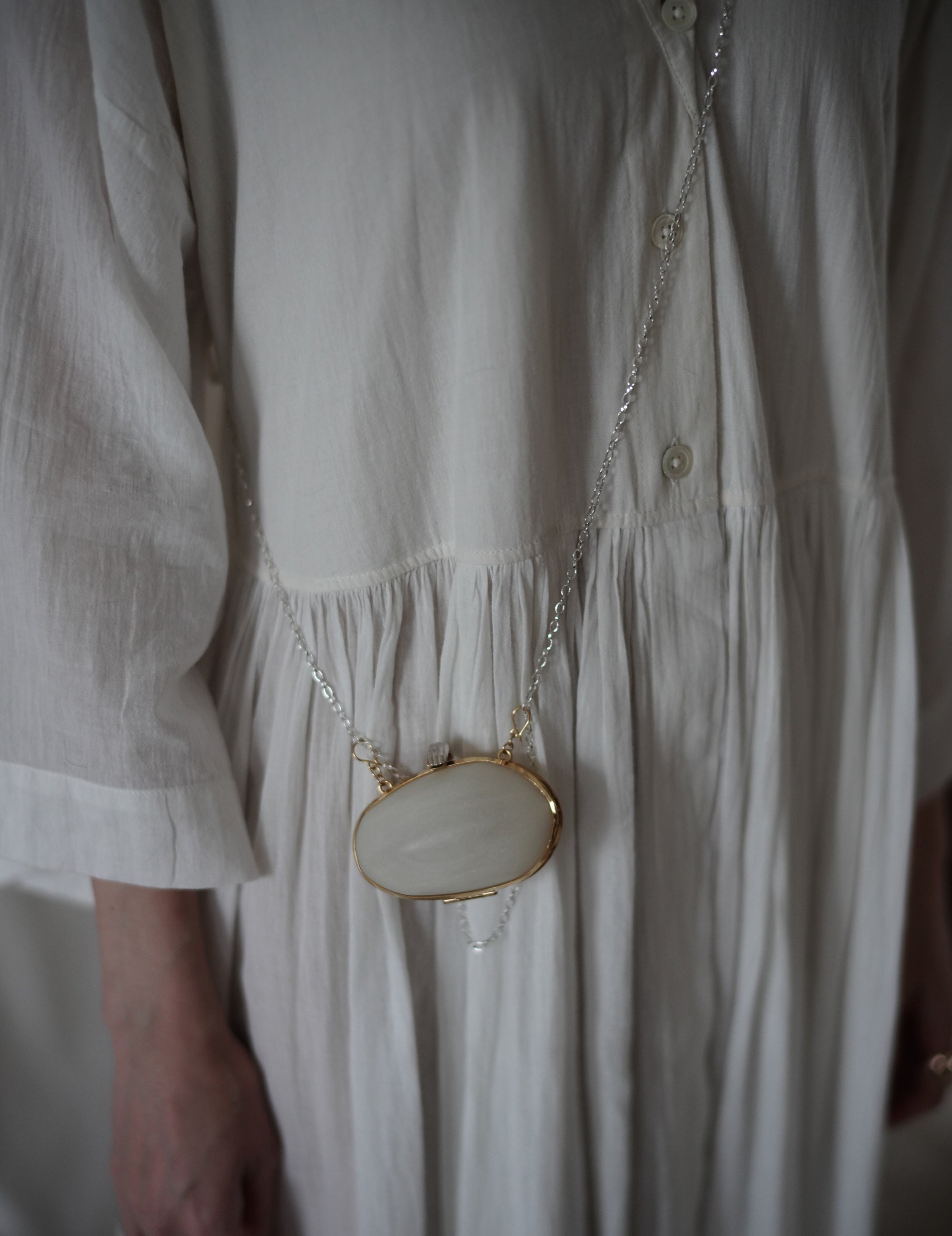 Limosnera Box Pendant Necklace