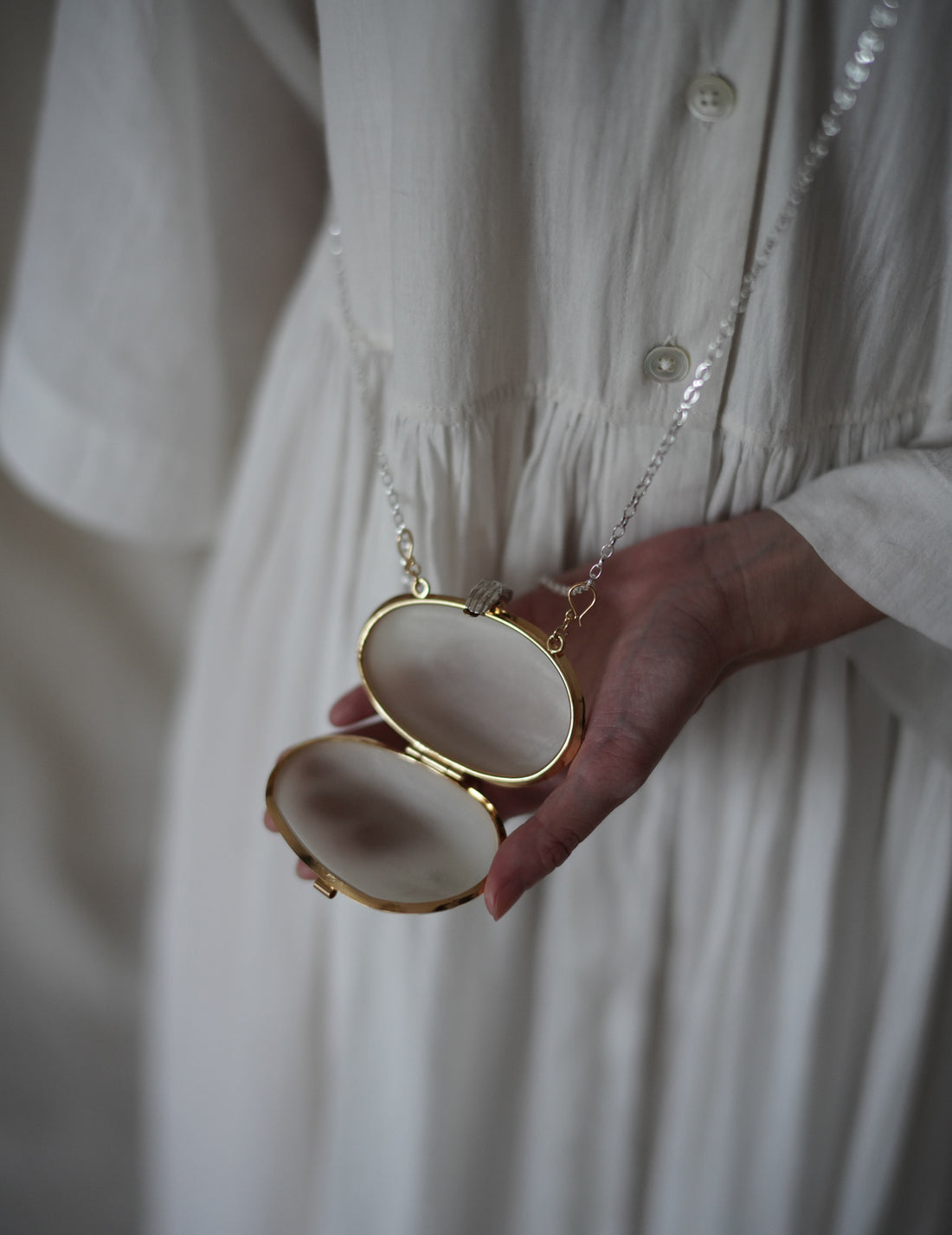 Limosnera Box Pendant Necklace