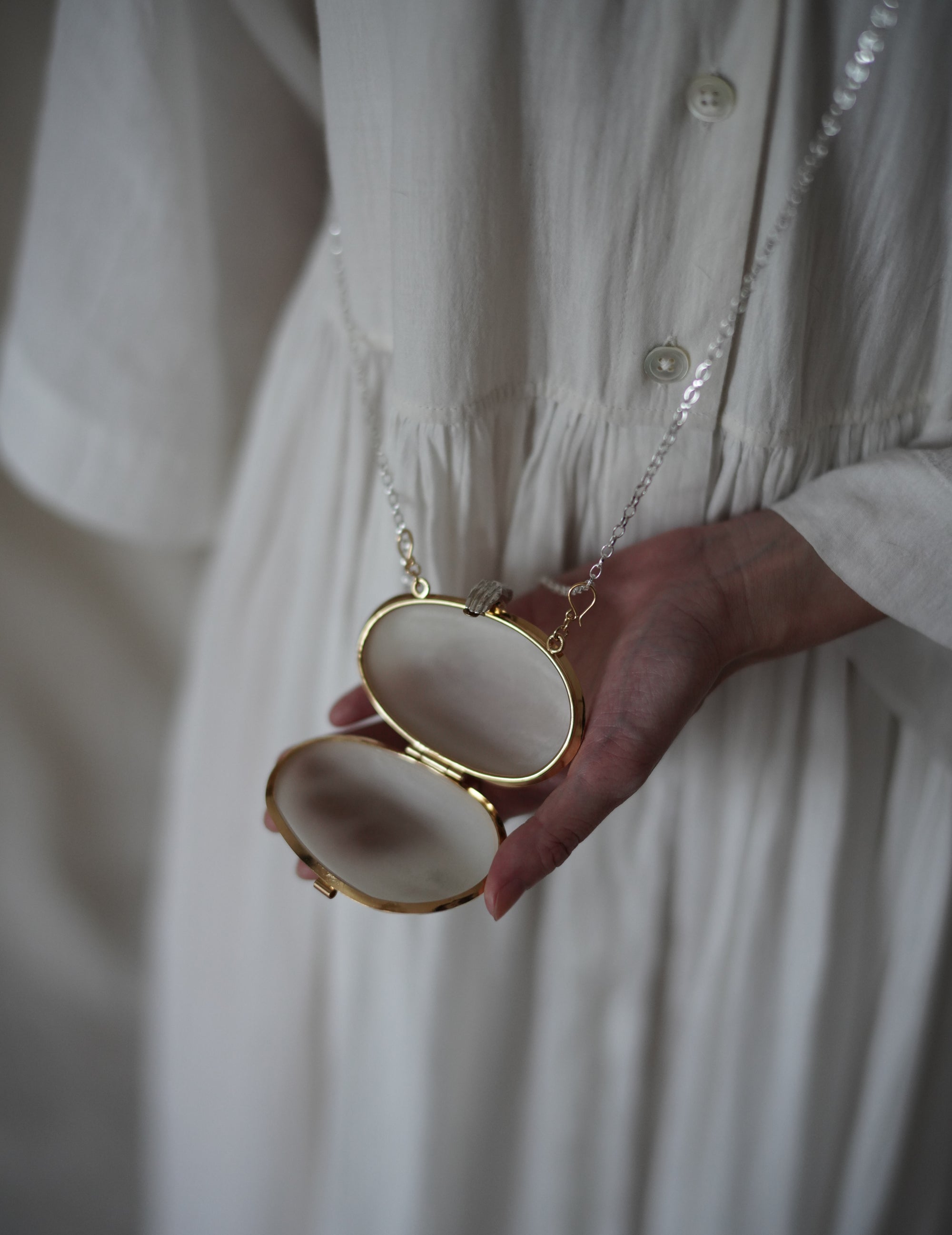 Limosnera Box Pendant Necklace