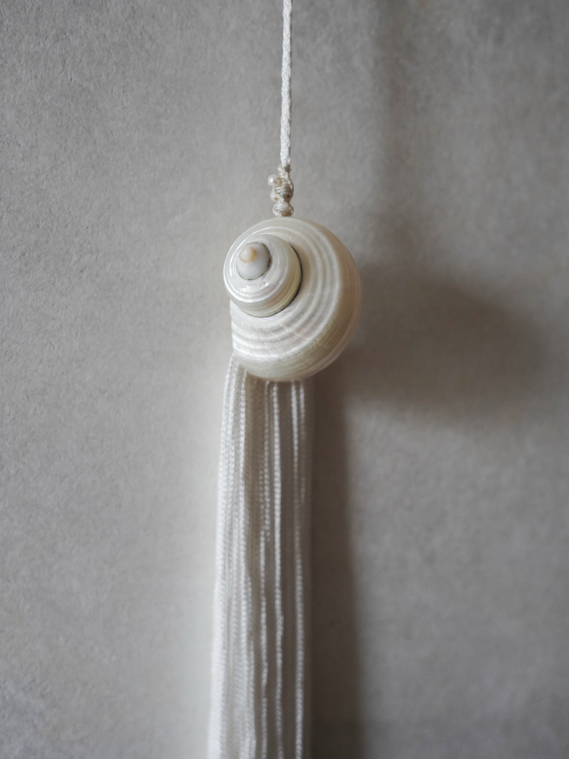 Bespoke Shell Tassel Necklace・White